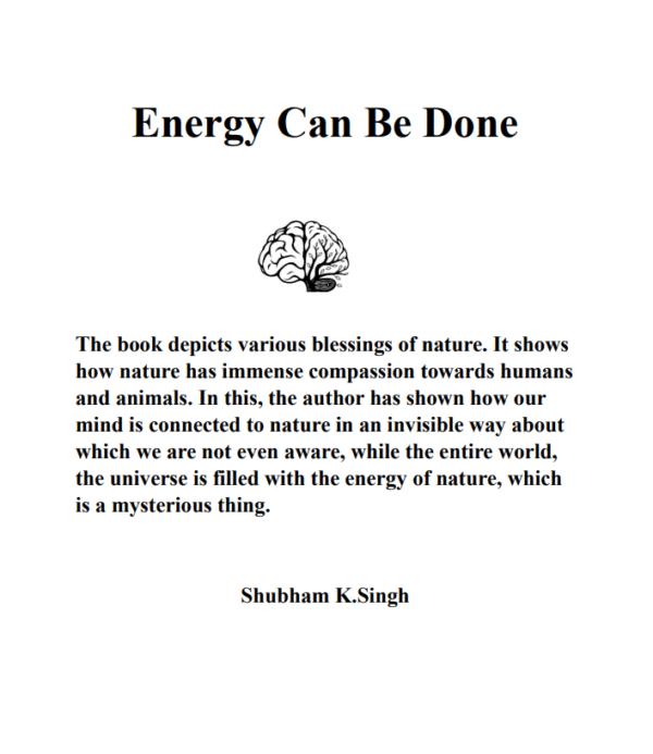 Free Sample Energy Can Be Done / प्राकृतिक ऊर्जा करेगी: क्या मैं खुशी हूं तंत्रिकाएं जो मन को दर्शाती है. - Image 3